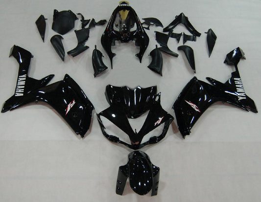 2007-2008 Fairings Yamaha YZF-R1 All Black R1  Generic