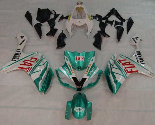 2007-2008 Fairings Yamaha YZF-R1 Green Emerald White FIAT  Generic