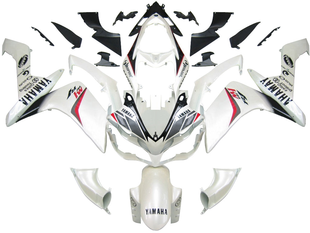 2007-2008 Fairings Yamaha YZF-R1 White Carbon Look R1  Generic