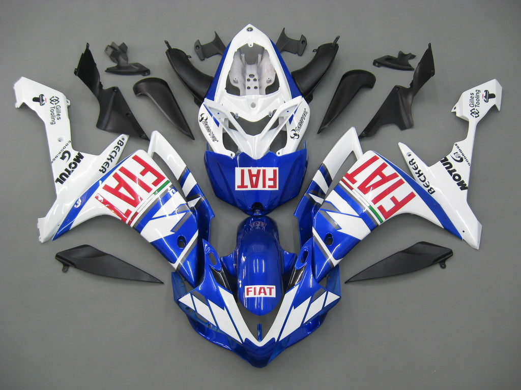 2007-2008 Fairings Yamaha YZF-R1 Blue White FIAT  Generic