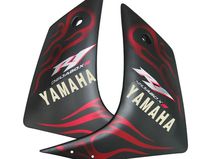 2007-2008 Fairings Yamaha YZF-R1 Black Matte & Red Flame R1  Generic