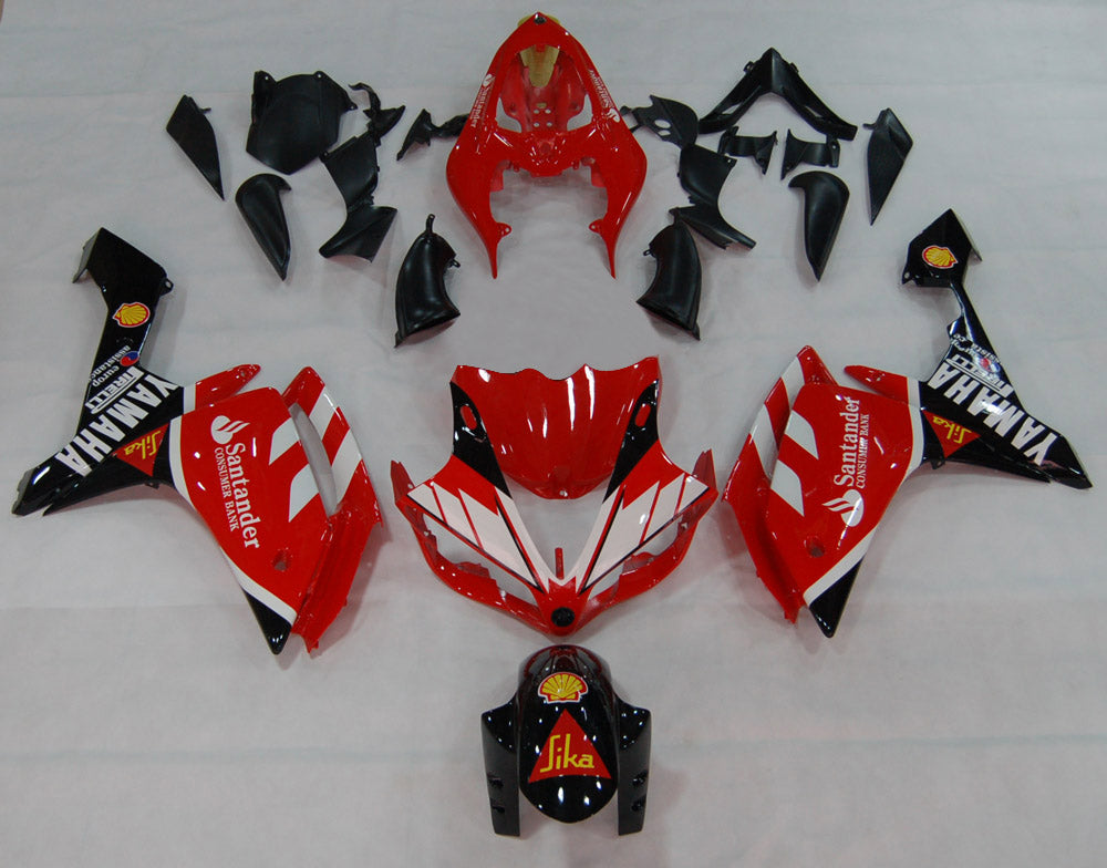 2007-2008 Fairings Yamaha YZF-R1 Red Black Santander Bank  Generic