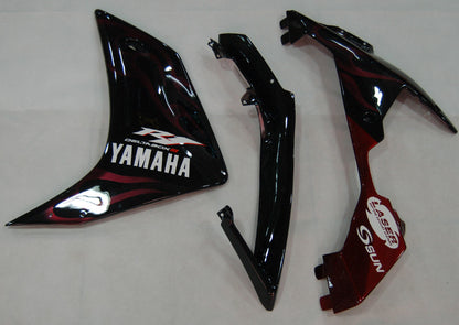 2007-2008 Fairings Yamaha YZF-R1 Black & Red Flame  R1  Generic