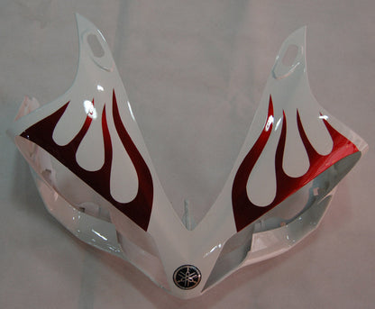 2007-2008 Fairings Yamaha YZF-R1 White & Dark Red Flame R1  Generic