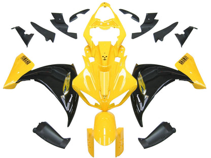 2009-2011 Fairings Yamaha YZF-R1 Yellow Black  R1  Generic