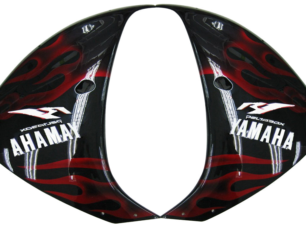 2009-2011 Fairings Yamaha YZF-R1 Black & Red Flame  Generic
