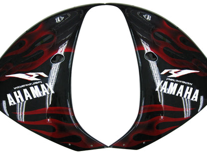 2009-2011 Fairings Yamaha YZF-R1 Black & Red Flame  Generic