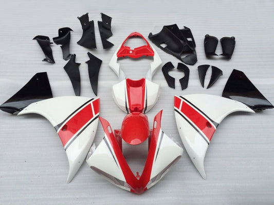 2009-2011 Fairings Yamaha YZF-R1 White Red Black  Generic