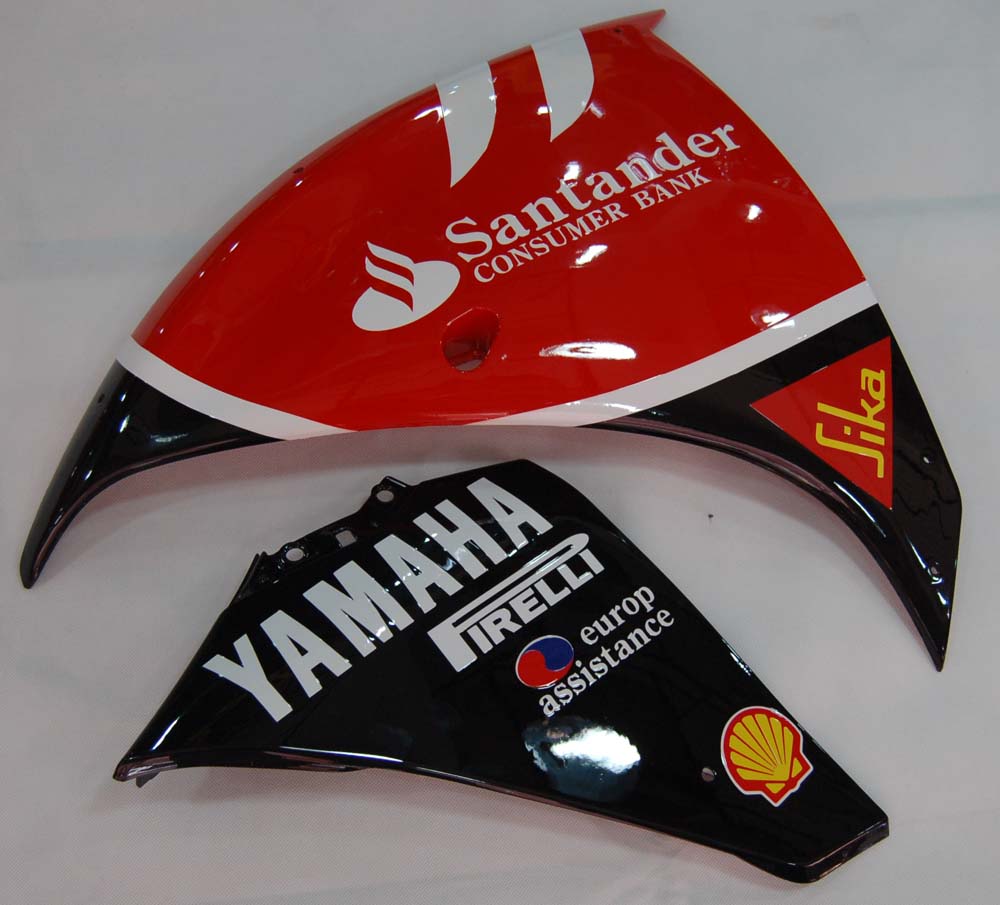 2009-2011 Fairings Yamaha YZF-R1 Red Black Santander Bank  R1  Generic