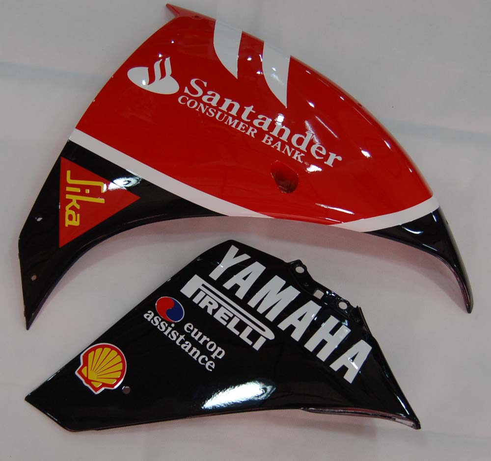 2009-2011 Fairings Yamaha YZF-R1 Red Black Santander Bank  R1  Generic