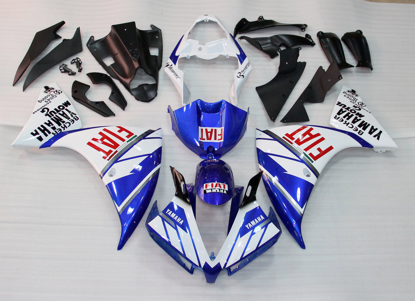2012-2014 Fairings Plastics Yamaha YZF R1 Blue White FIAT  Generic