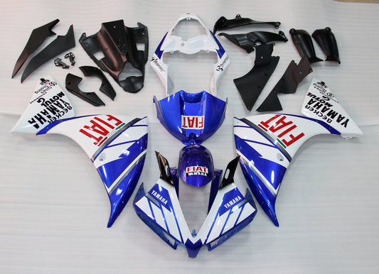 2012-2014 Fairings Plastics Yamaha YZF R1 Blue White FIAT  Generic