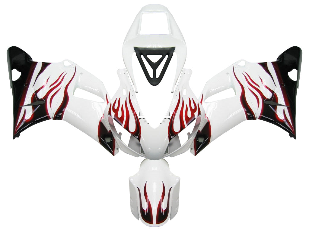 1998-1999 Fairings Yamaha YZF-R1 White & Red Flame R1  Generic
