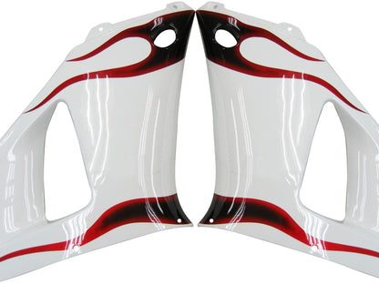 1998-1999 Fairings Yamaha YZF-R1 White & Red Flame R1  Generic