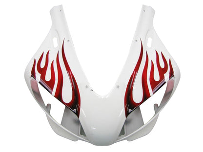 1998-1999 Fairings Yamaha YZF-R1 White & Red Flame R1  Generic