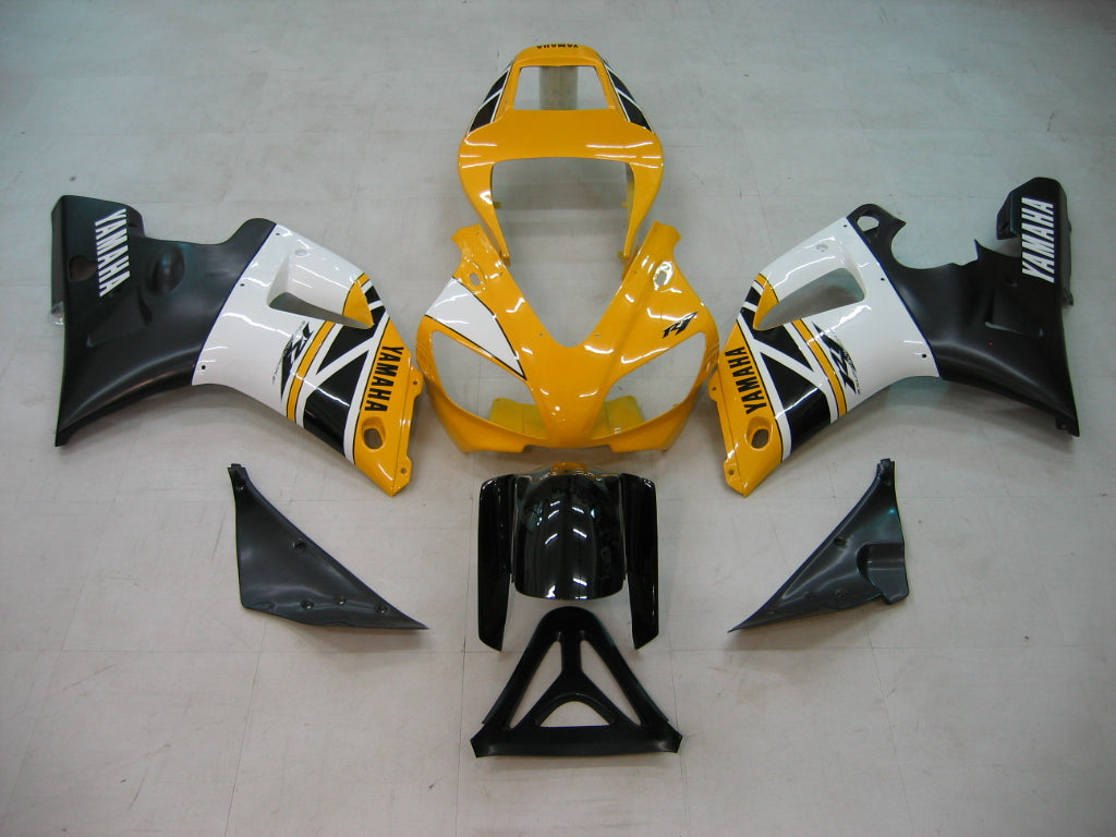 1998-1999 Fairings Yamaha YZF-R1 Yellow White Black R1  Generic