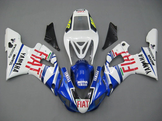 1998-1999 Fairings Yamaha YZF-R1 Blue White No.46 FIAT   Generic