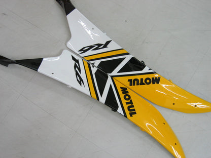 2006-2007 Fairings Yamaha YZF-R6 Yellow White Black Motul R6  Generic