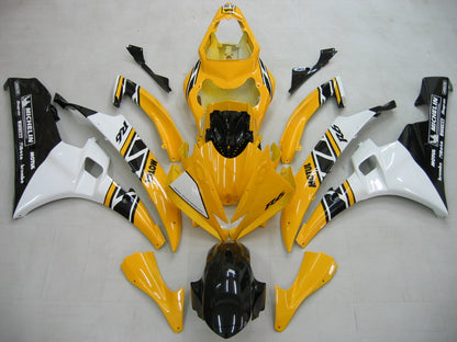 2006-2007 Fairings Yamaha YZF-R6 Yellow White Black Motul R6  Generic