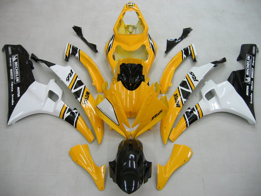 2006-2007 Fairings Yamaha YZF-R6 Yellow White Black Motul R6  Generic
