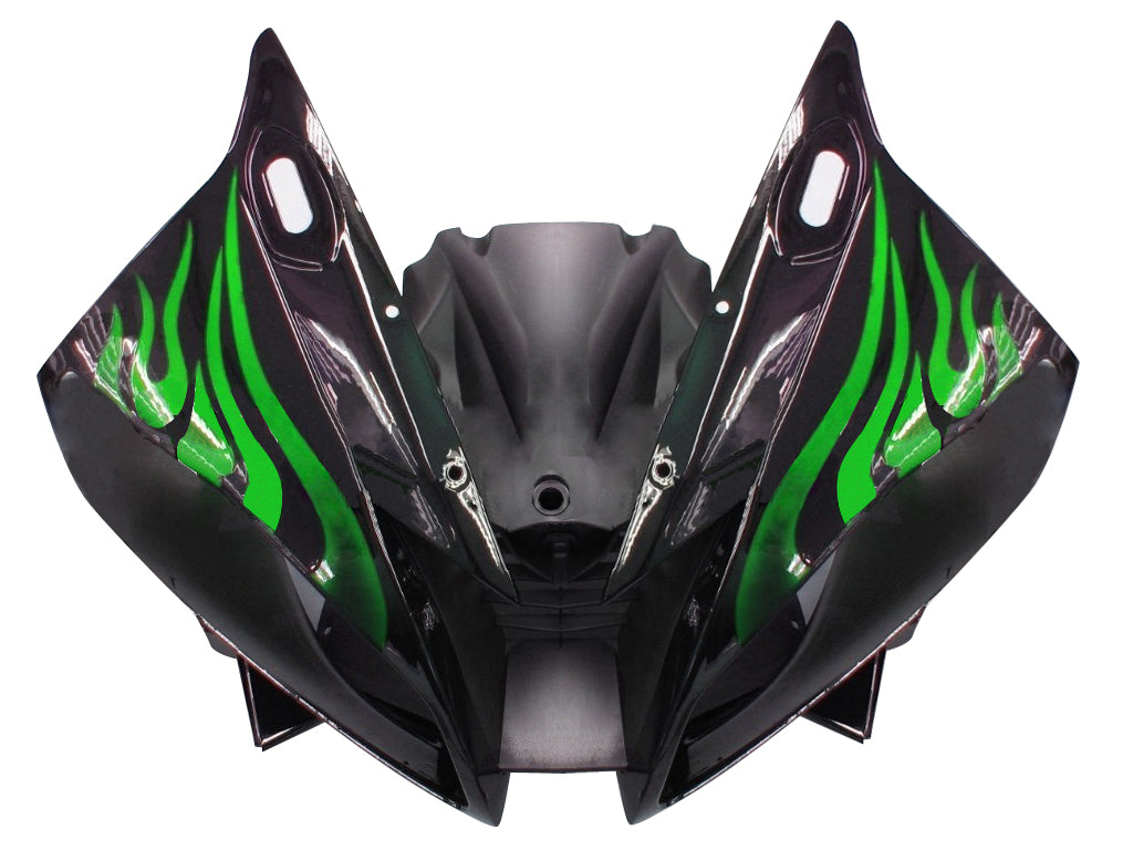 2006-2007 Fairings Yamaha YZF-R6 Black & Green Flame R6  Generic
