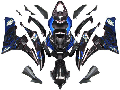 2006-2007 Fairings Yamaha YZF-R6 Black & Blue Flame R6  Generic