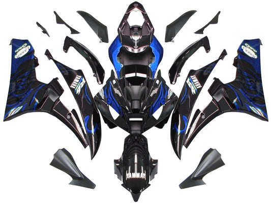 2006-2007 Fairings Yamaha YZF-R6 Black & Blue Flame R6  Generic