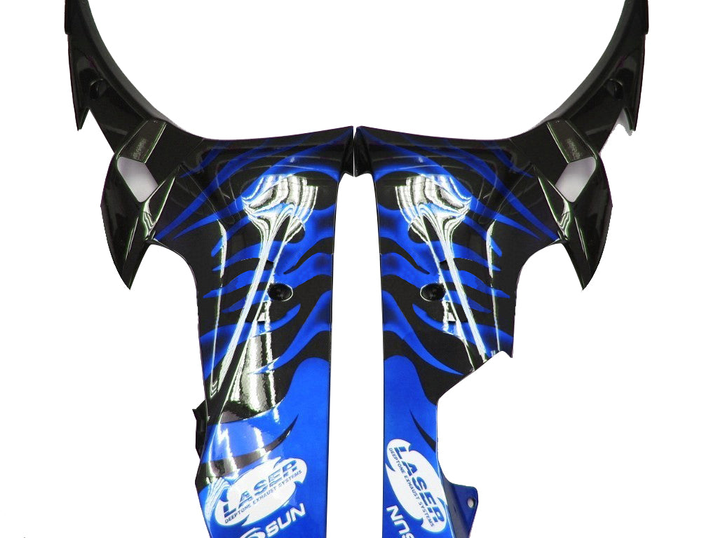 2006-2007 Fairings Yamaha YZF-R6 Black & Blue Flame R6  Generic