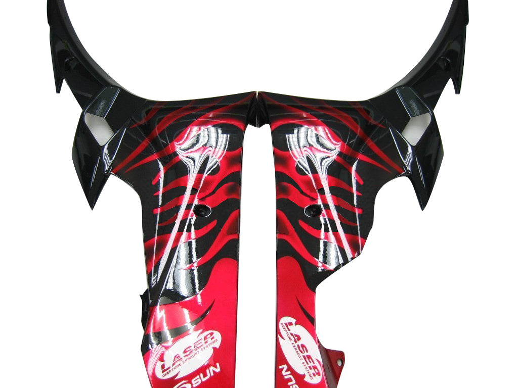 2006-2007 Fairings Yamaha YZF-R6 Black & Red Flame R6  Generic
