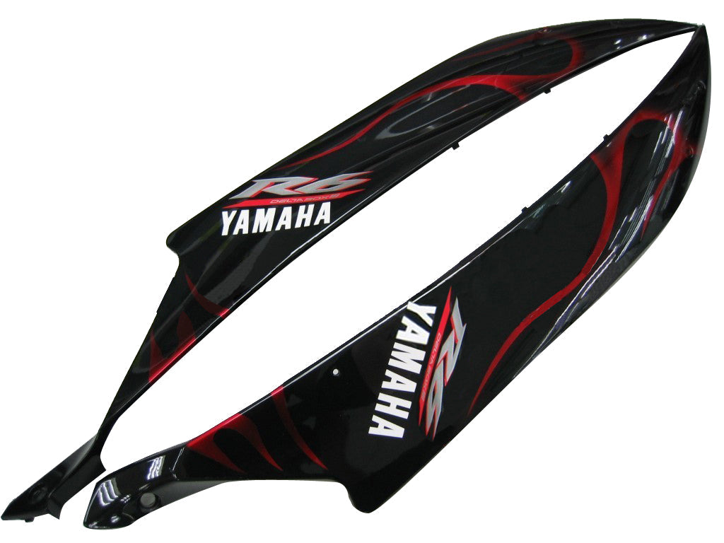 2006-2007 Fairings Yamaha YZF-R6 Black & Red Flame R6  Generic