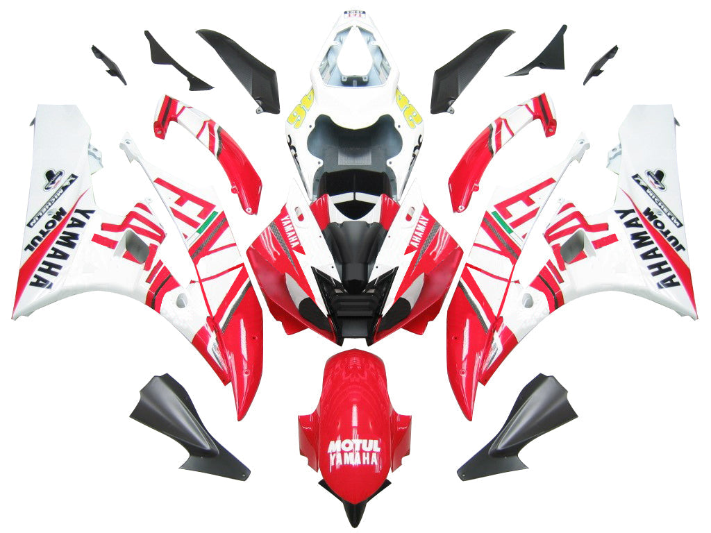 2006-2007 Fairings Yamaha YZF-R6 White Red No.46 FIAT R6  Generic