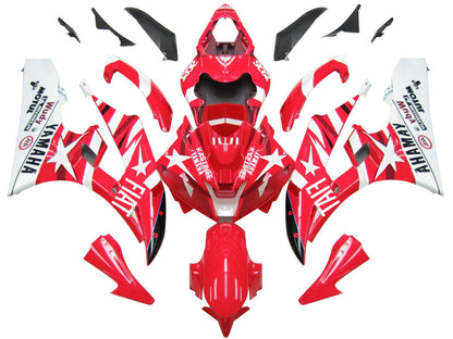2006-2007 Fairings Yamaha YZF-R6 Red White Star FIAT R6  Generic