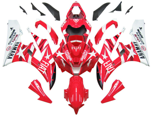 2006-2007 Fairings Yamaha YZF-R6 Red White Star FIAT R6  Generic