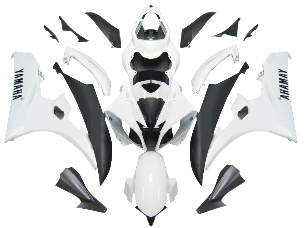 2006-2007 Fairings Yamaha YZF-R6 White Black R6 Generic