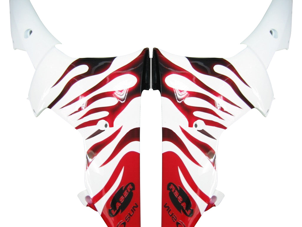 2008-2016 Fairings Yamaha YZF-R6 White & Red Flame R6  Generic