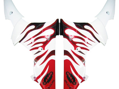 2008-2016 Fairings Yamaha YZF-R6 White & Red Flame R6  Generic