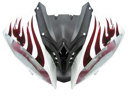 2008-2016 Fairings Yamaha YZF-R6 White & Red Flame R6  Generic