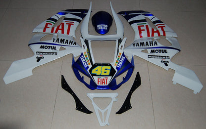 1998-2002 Fairings Yamaha YZF-R6 White & Blue No.46 FIAT R6  Generic