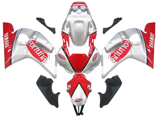 1998-2002 Fairings Yamaha YZF-R6 Silver Red Fortuna R6  Generic
