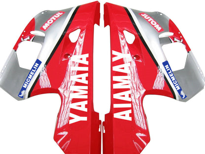 1998-2002 Fairings Yamaha YZF-R6 Silver Red Fortuna R6  Generic