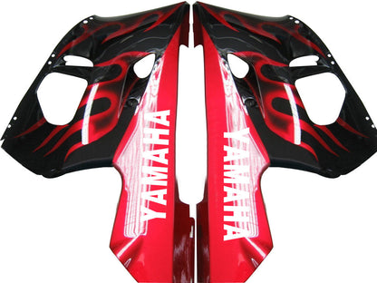 1998-2002 Fairings Yamaha YZF-R6 Black & Red Flame R6  Generic