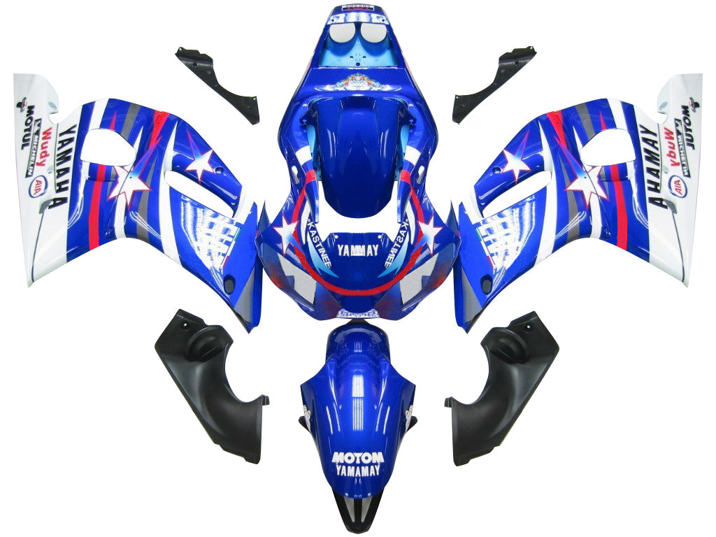 1998-2002 Fairings Yamaha YZF-R6 Blue White Star FIAT R6  Generic