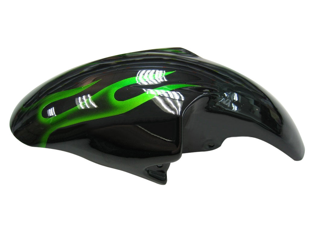1998-2002 Fairings Yamaha YZF-R6 Black & Green Flame R6  Generic