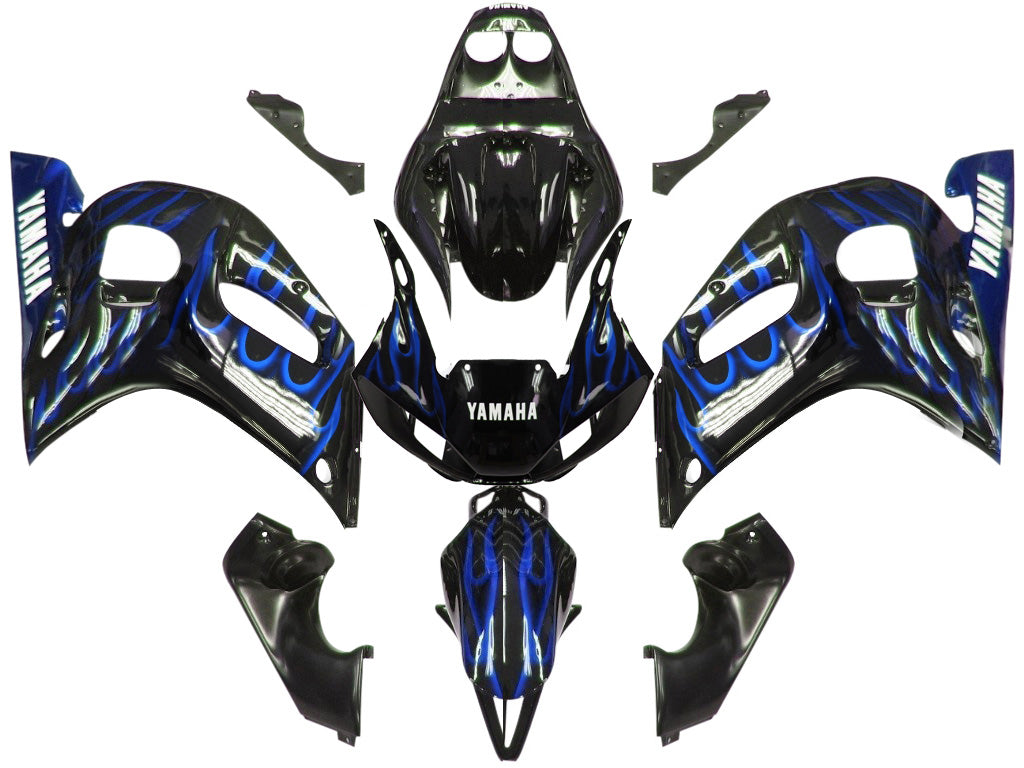 1998-2002 Fairings Yamaha YZF-R6 Black & Blue Flame R6  Generic