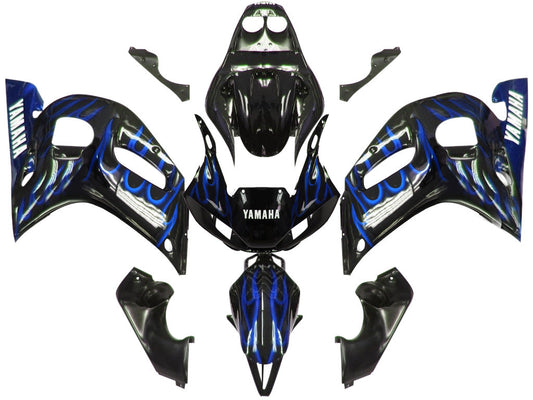 1998-2002 Fairings Yamaha YZF-R6 Black & Blue Flame R6  Generic