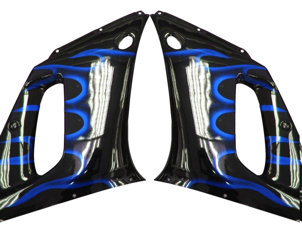 1998-2002 Fairings Yamaha YZF-R6 Black & Blue Flame R6  Generic