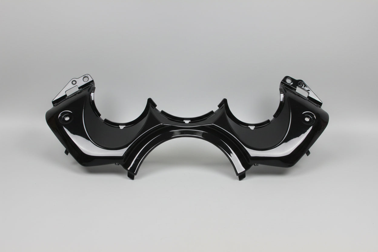 Black car bumper on a white background