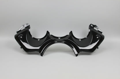 Black car bumper on a white background