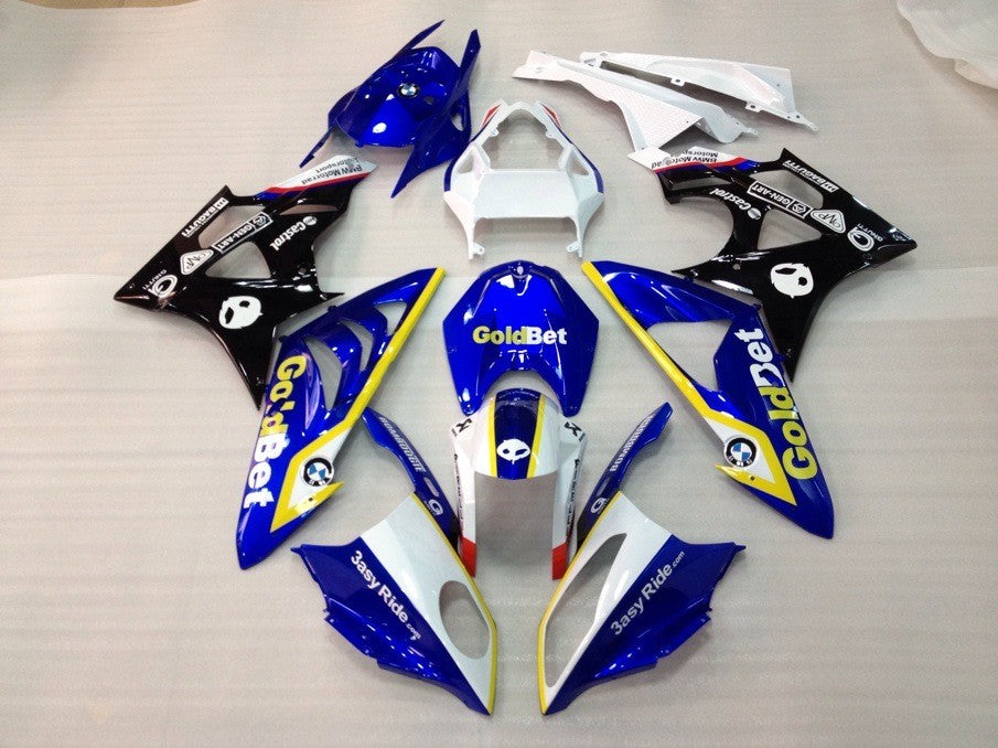 2009-2014 Fairings for BMW S1000RR Blue Gold Bet  Generic