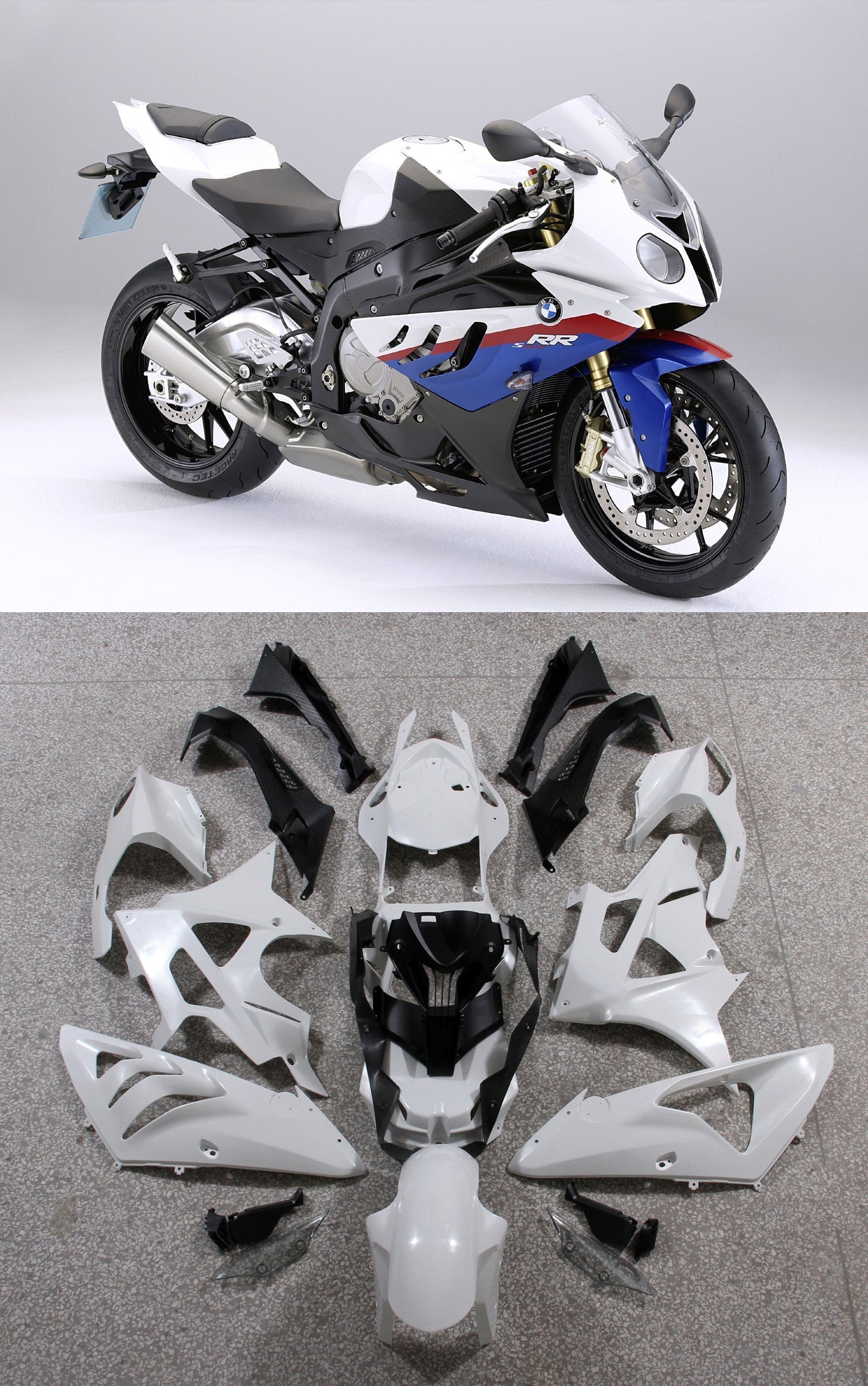 2009-2014 Fairings for BMW S1000RR Red White Blue SRR Generic